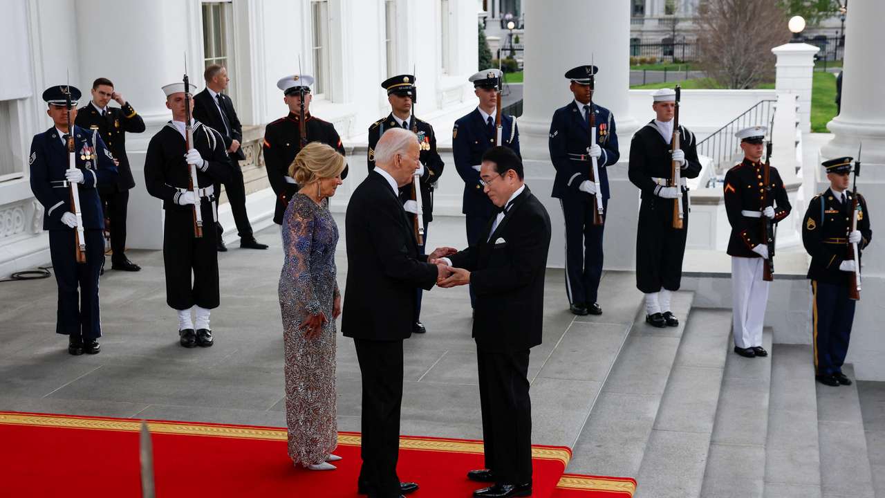U.S. President Biden hosts Japanese PM Fumio Kishida for an official State Dinner at the White House in Washington