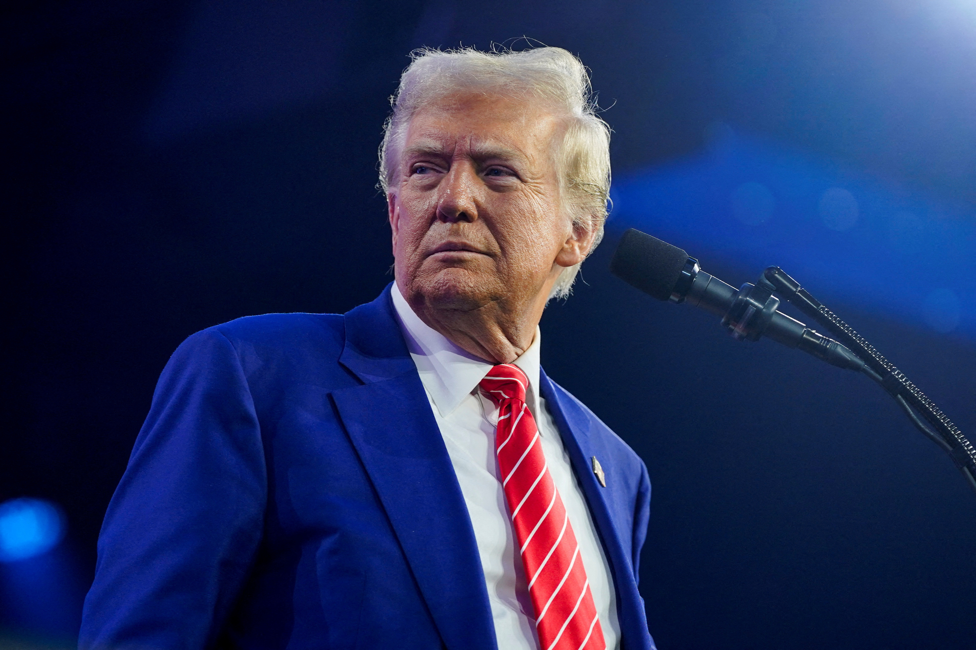 FILE PHOTO: U.S. President-elect Trump attends a Turning Point USA event in Phoenix, Arizona