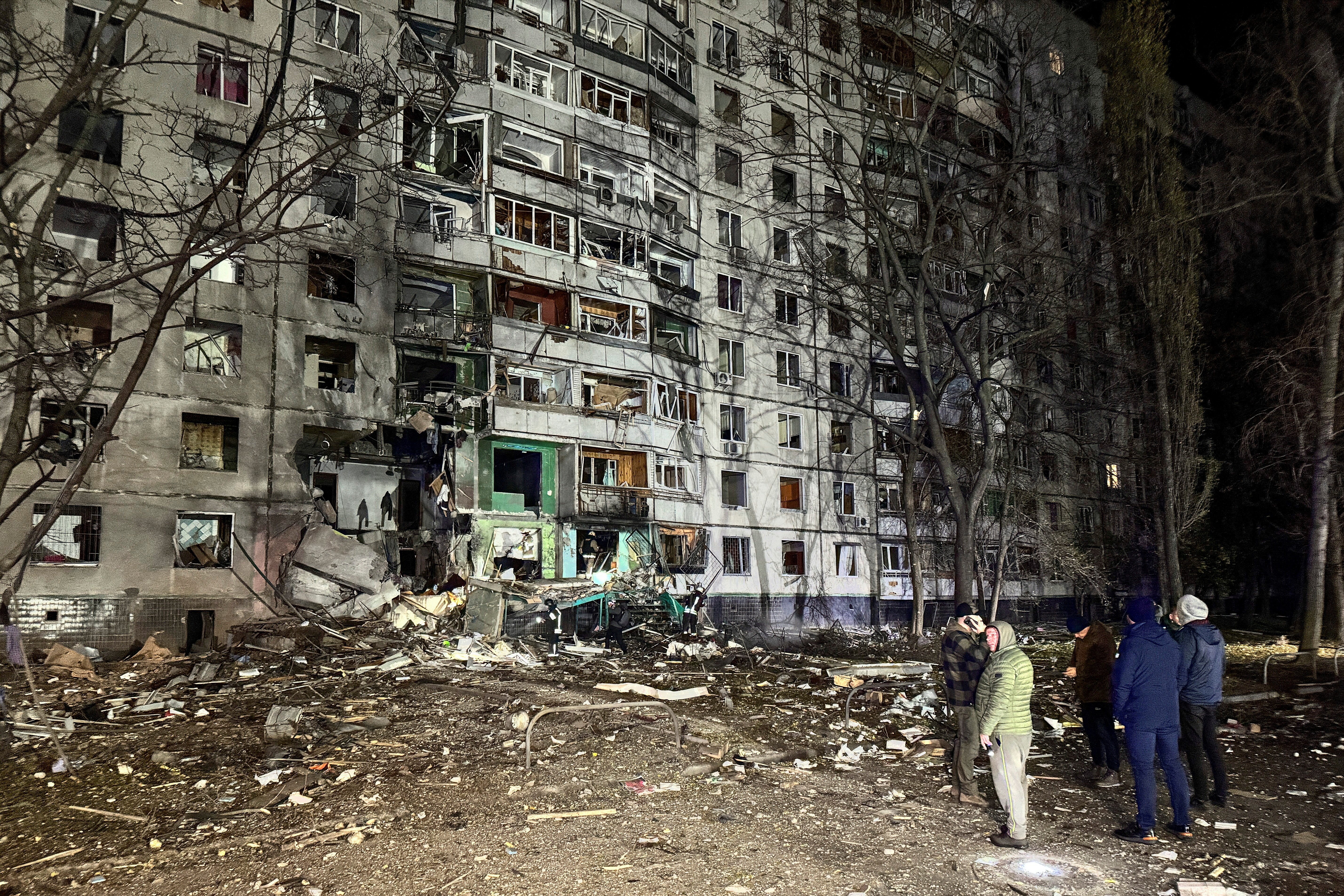 FILE PHOTO: Aftermath of a Russian air strike in Kharkiv