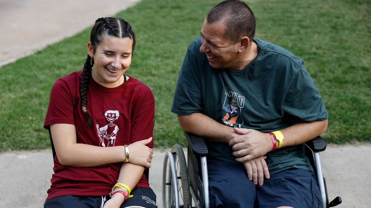 Hadar Bachar (13) from Kibbutz Beeri, rests as she recovers from her injuries at Sheba Medical Centre