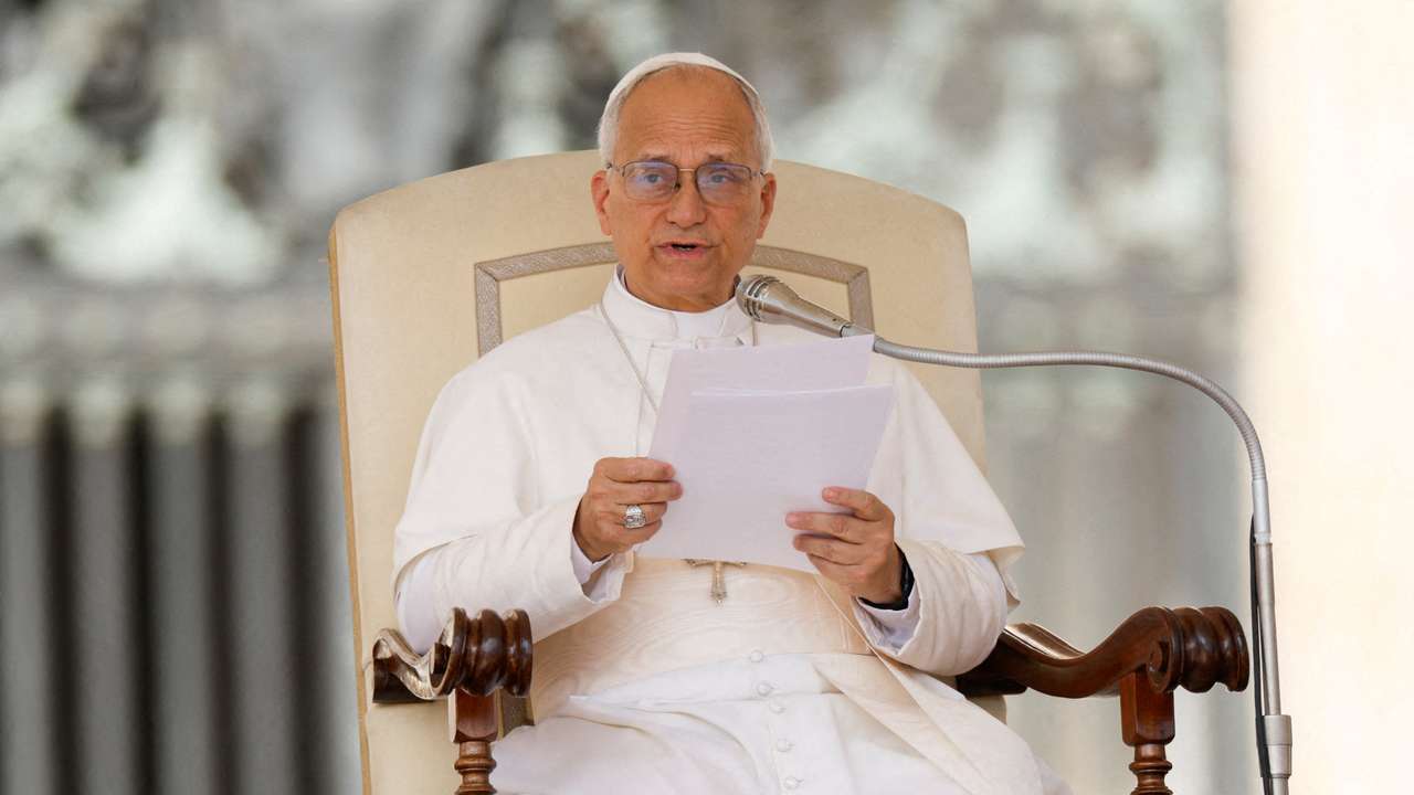 Pope Leo XIV holds general audience in St. Peter's Square at the Vatican