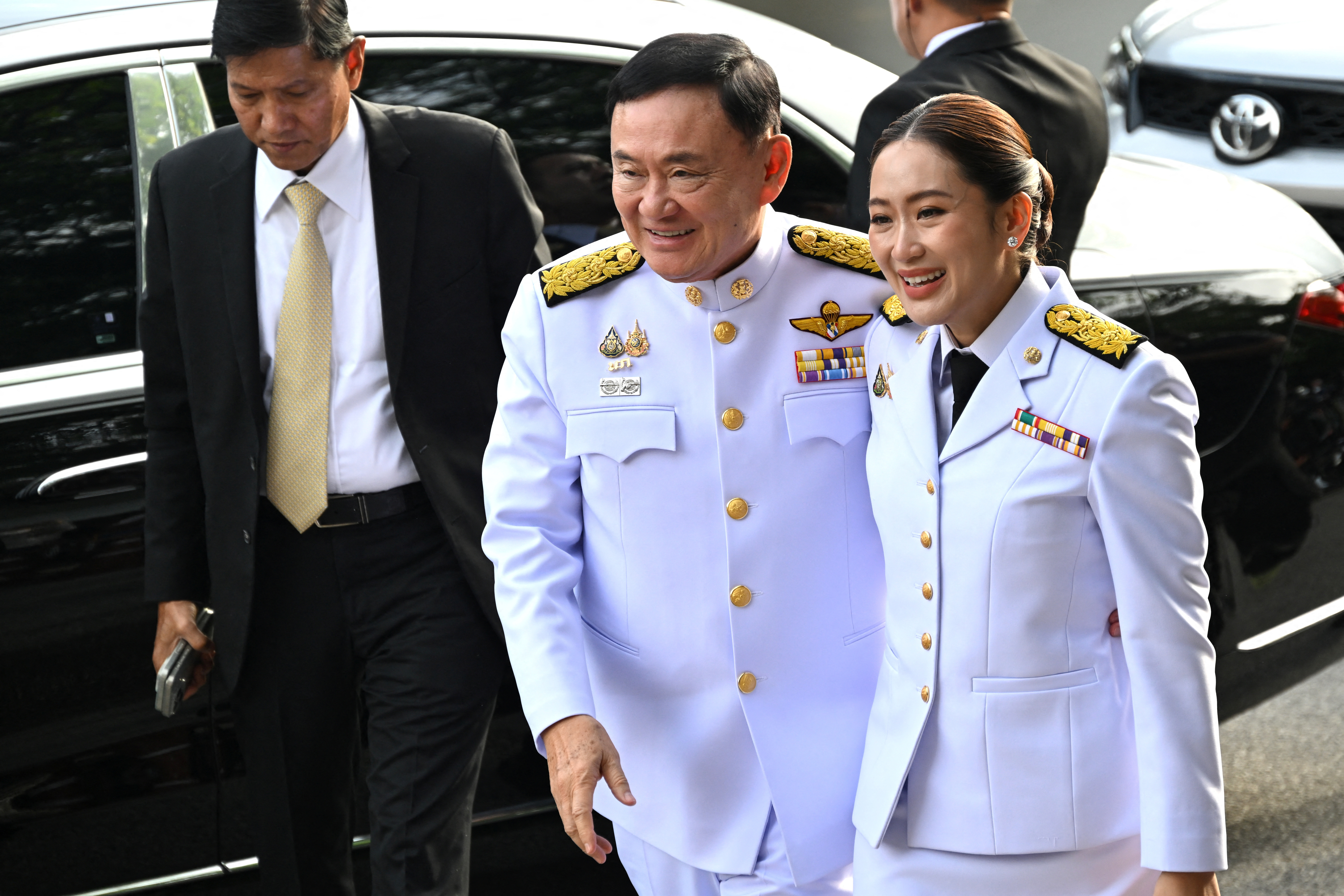 Thailand Prime Minister-elect Paetongtarn Shinawatra at a royal endorsement ceremony in Bangkok