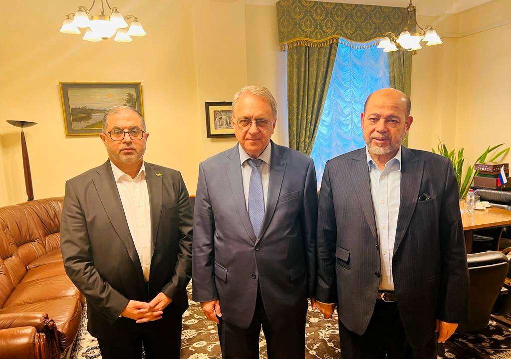 Senior Hamas officials meet with Russia's Deputy Foreign Minister Bogdanov