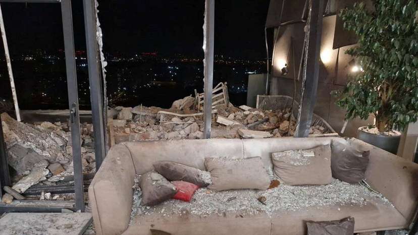Aftermath of a Russian drone attack in Kyiv