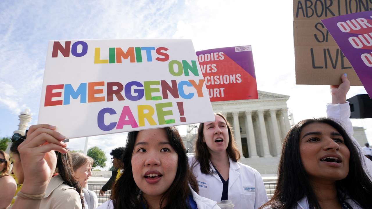 FILE PHOTO: U.S. Supreme Court hears arguments in Idaho's strict abortion ban
