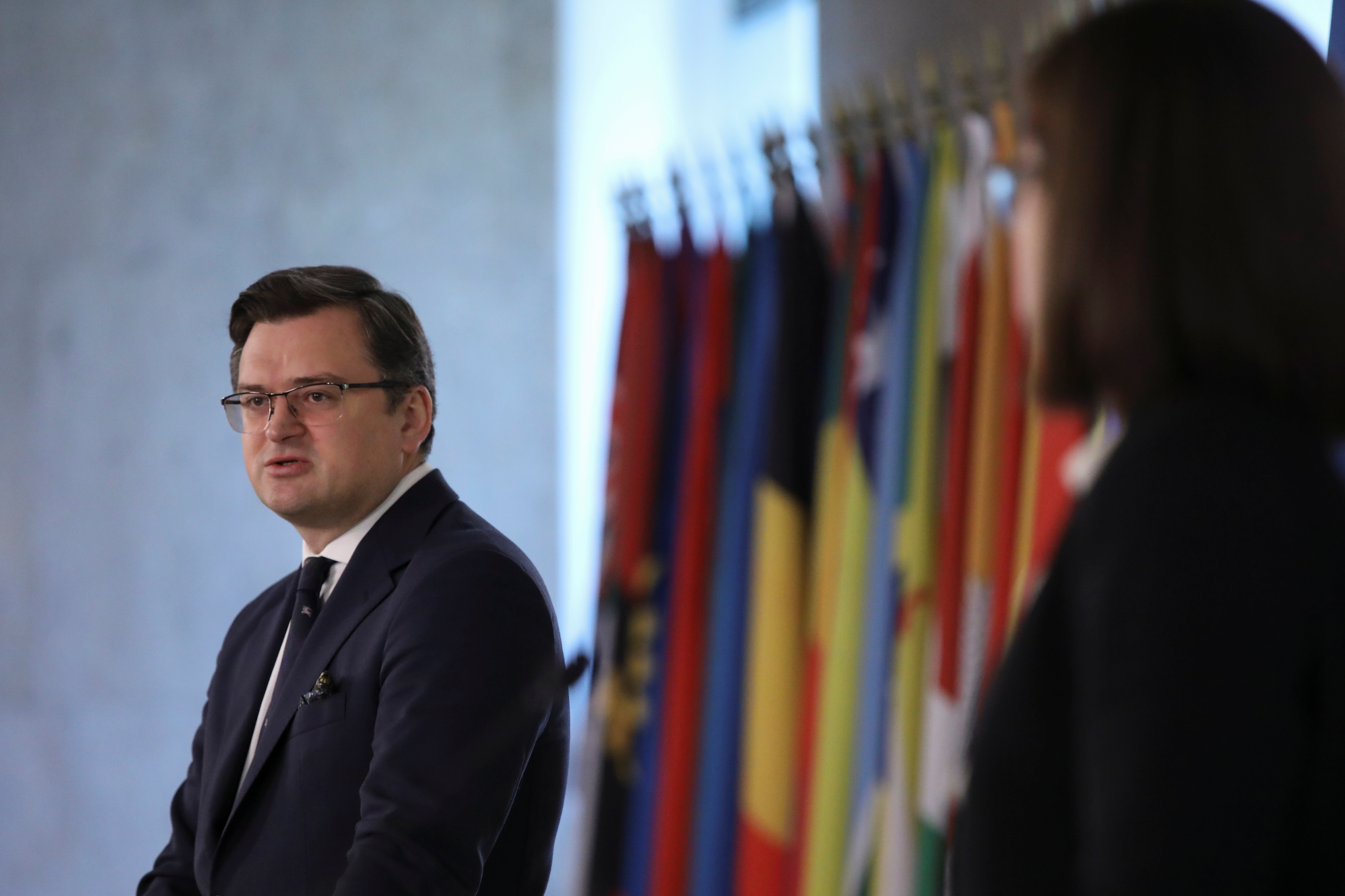 FILE PHOTO: Ukraine's Foreign Minister Dmytro Kuleba visits Bulgaria