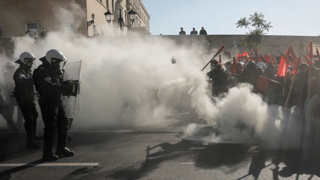 Demonstration against the operation of private universities in Athens