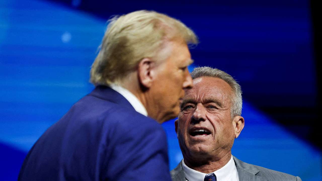 FILE PHOTO: Republican presidential nominee and former U.S. President Trump campaigns in Georgia