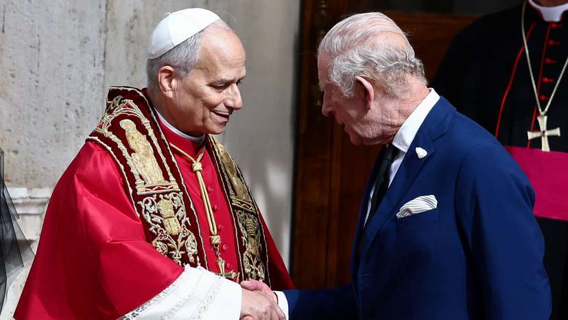 Britain's King Charles and Queen Camilla make their first state visit to the Holy See since Pope Leo XIV's election