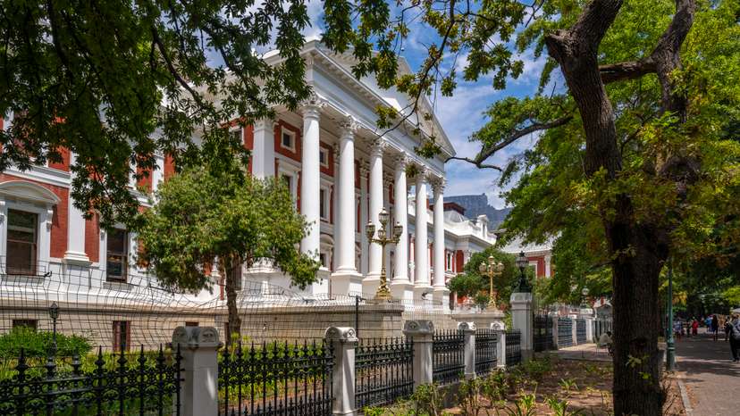 View of Parliament of South Africa Building, Cape Town, Western Cape, South Africa, Africa Copyright: FrankxFell 844-337