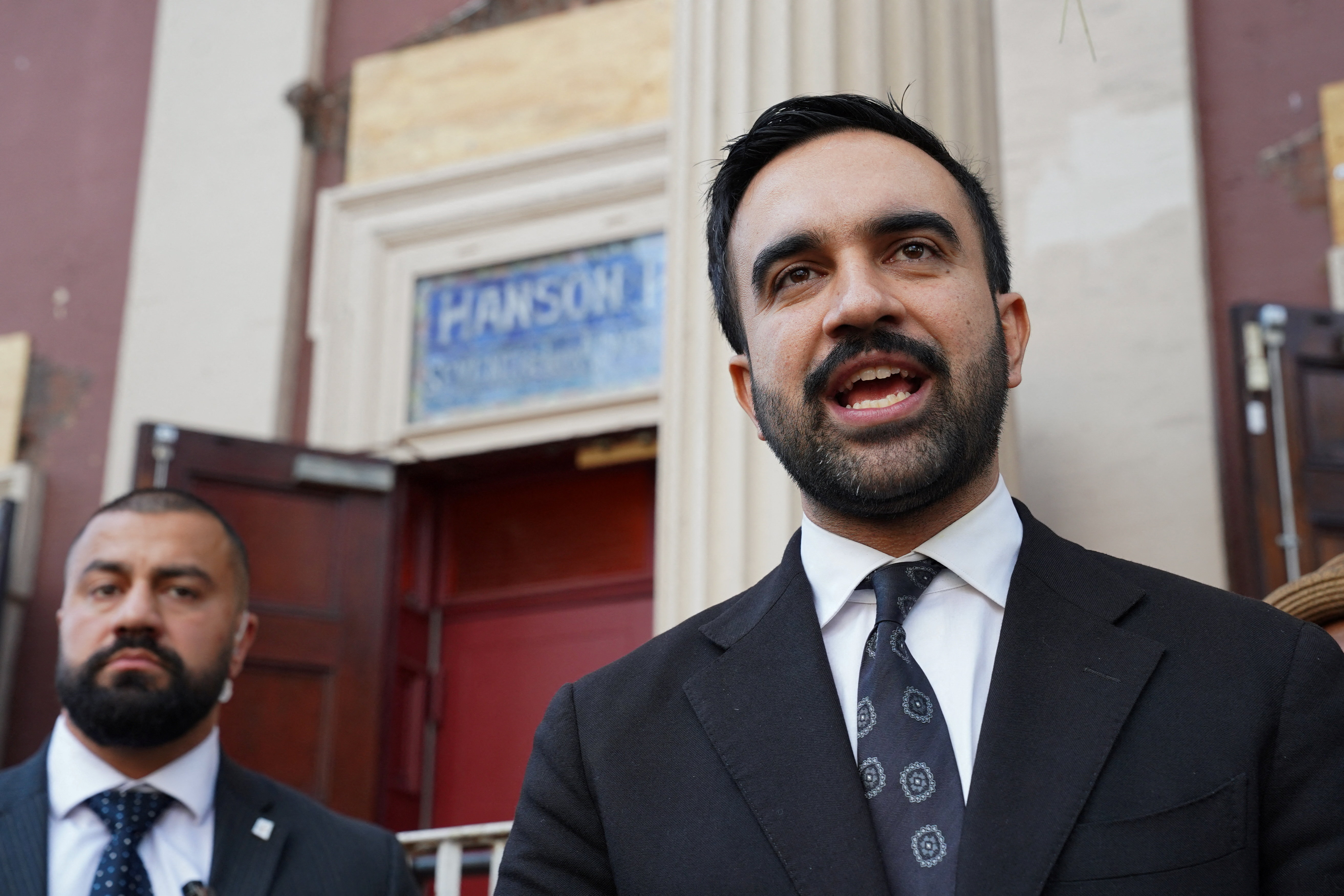 Zohran Mamdani campaigns in New York City