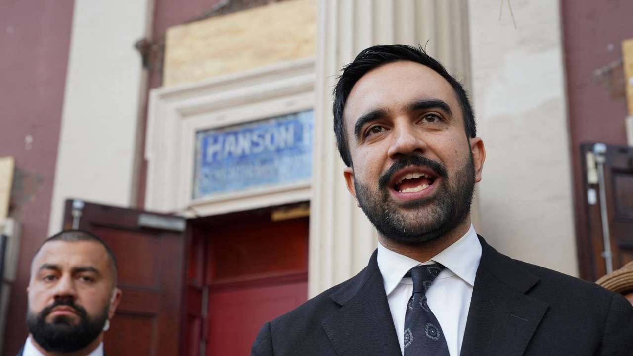 Zohran Mamdani campaigns in New York City