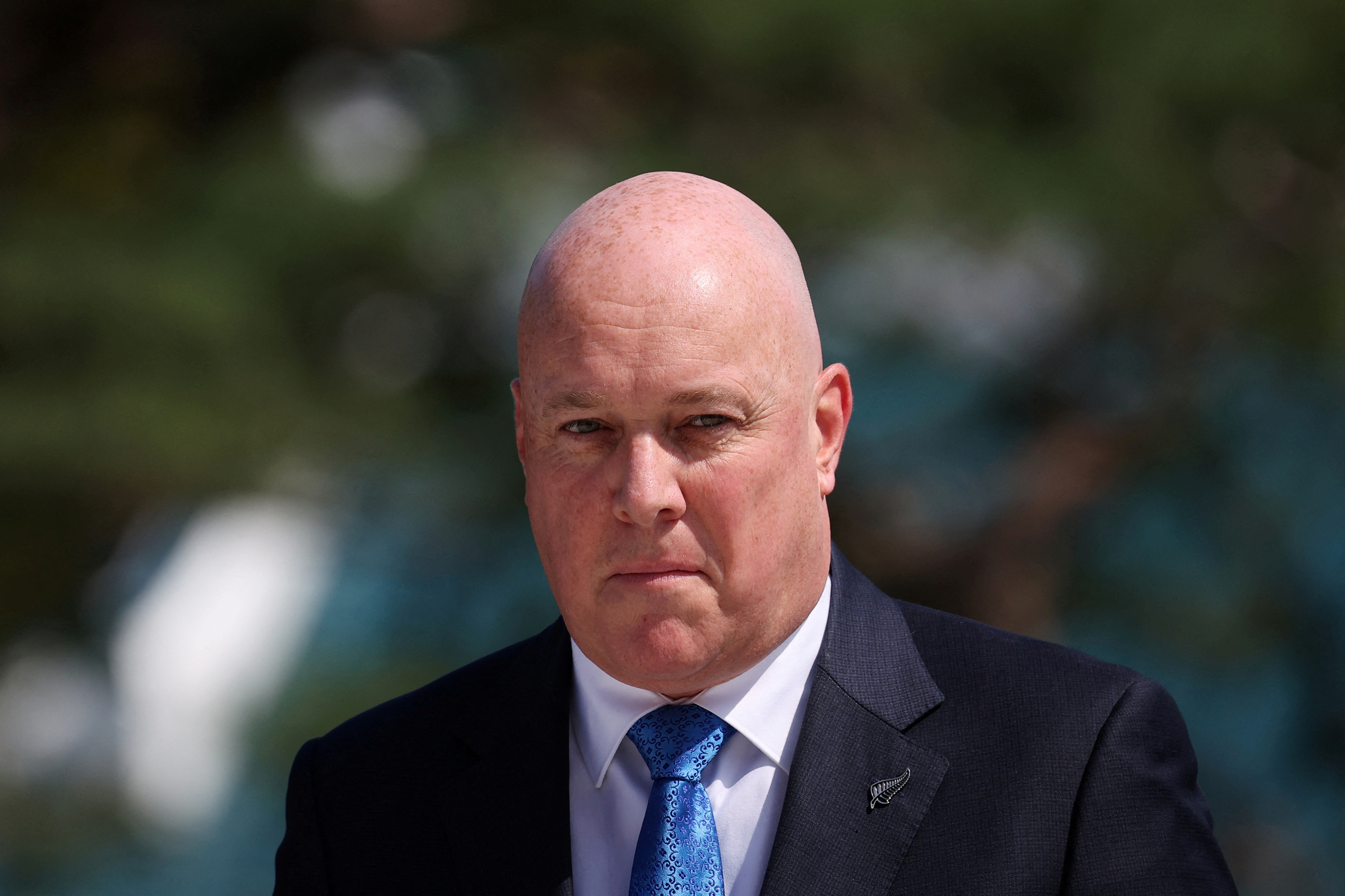 FILE PHOTO: New Zealand's Prime Minister Christopher Luxon visits South Korea