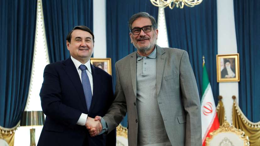 FILE PHOTO: Russia's Presidential Aide Igor Levitin and Iran's Secretary of the Supreme National Security Council Ali Shamkhani meet in Tehran