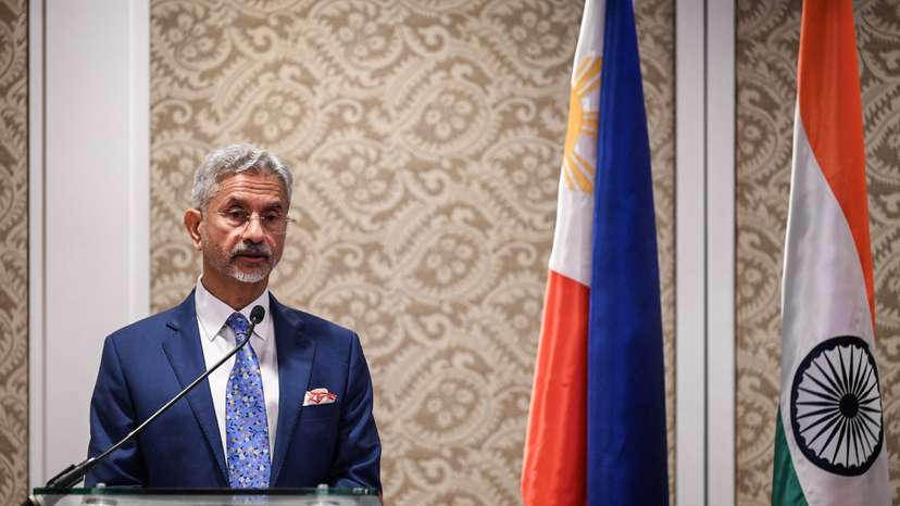 India’s Foreign Affairs Minister Subrahmanyam Jaishankar holds press conference, in Manila