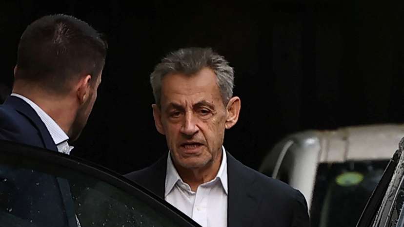Former French President Sarkozy in Paris the day before of his five-year prison sentence start