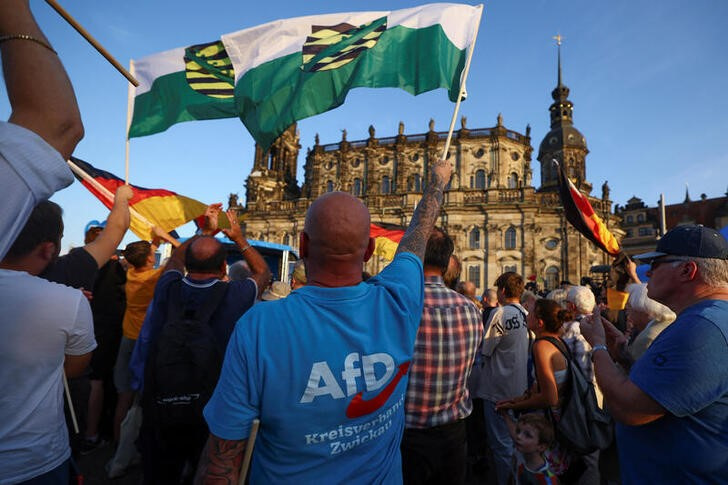 Germany's AfD party leaders campaign in Dresden