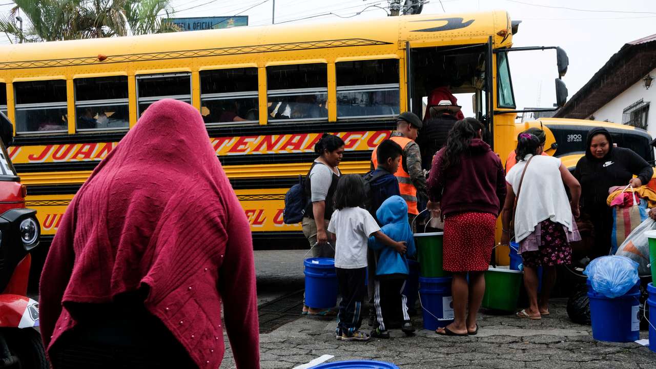 Residents return to their homes after being evacuated due to activity of Guatemala's Fuego volcano