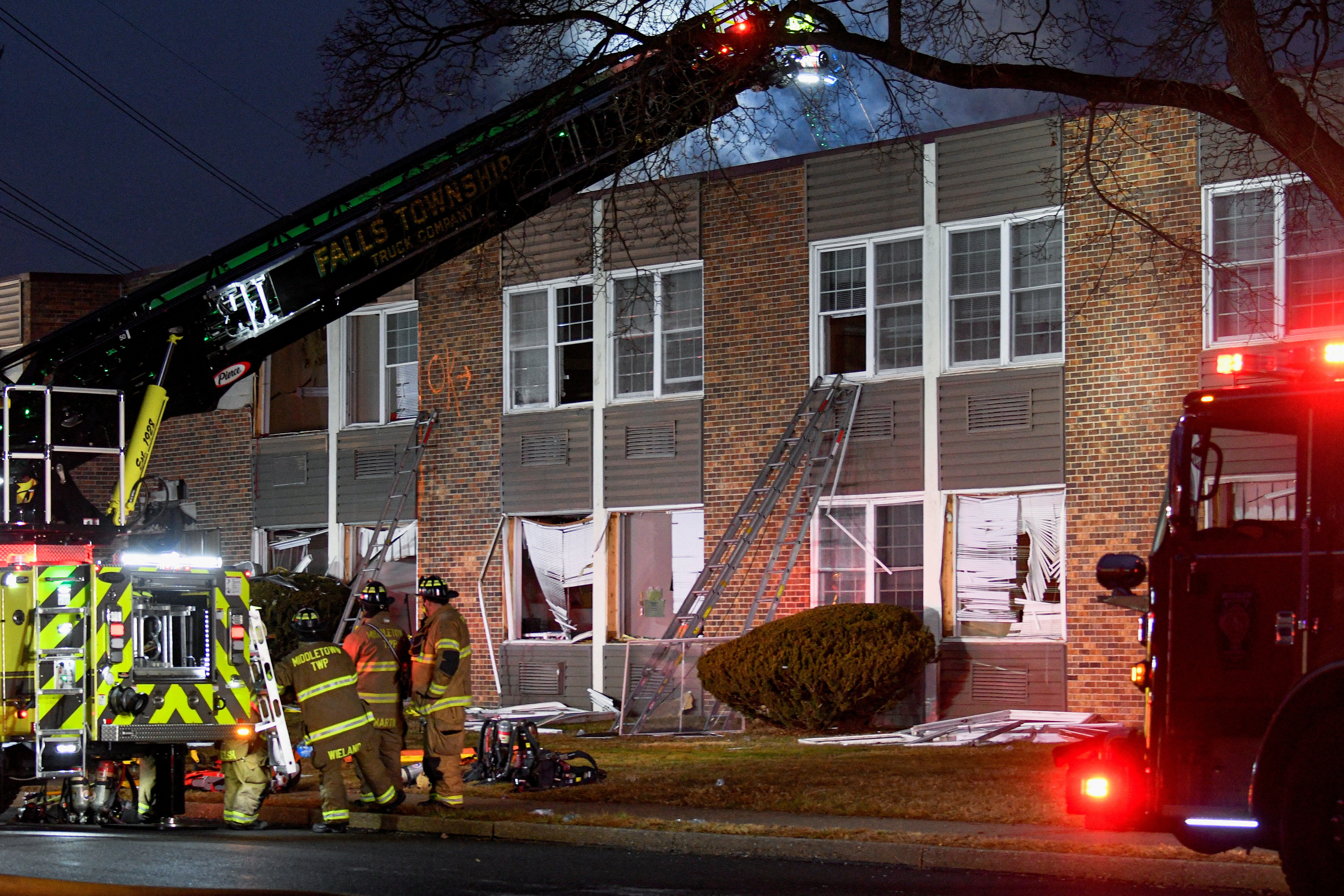 Gas explosion causes partial building collapse at the Silver Lake Nursing Home in Bristol