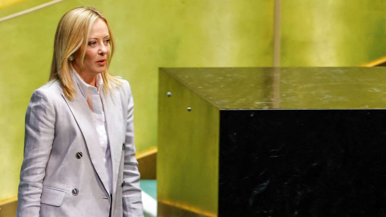 FILE PHOTO: Italian Prime Minister Giorgia Meloni