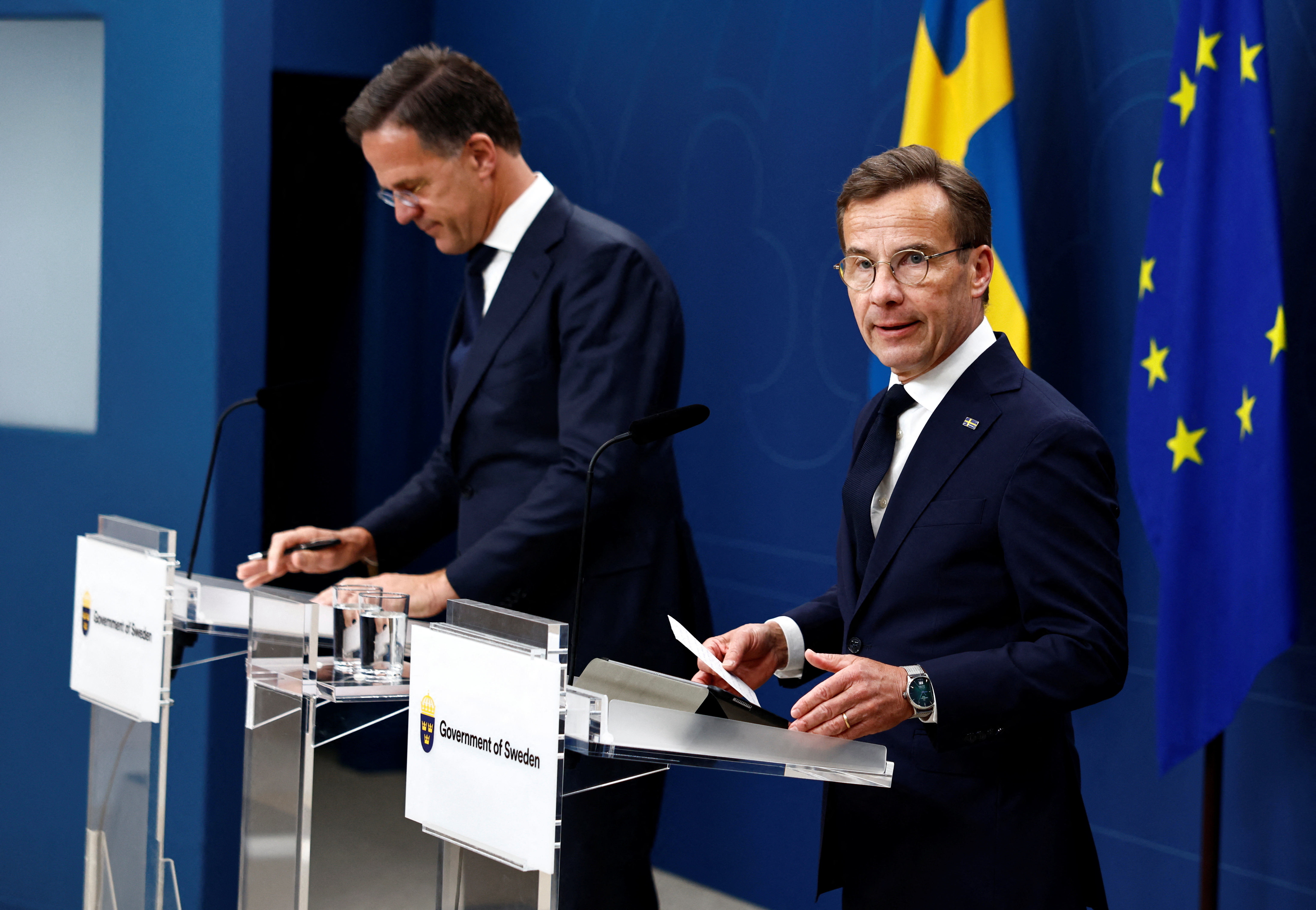 NATO Secretary General Mark Rutte visits Stockholm
