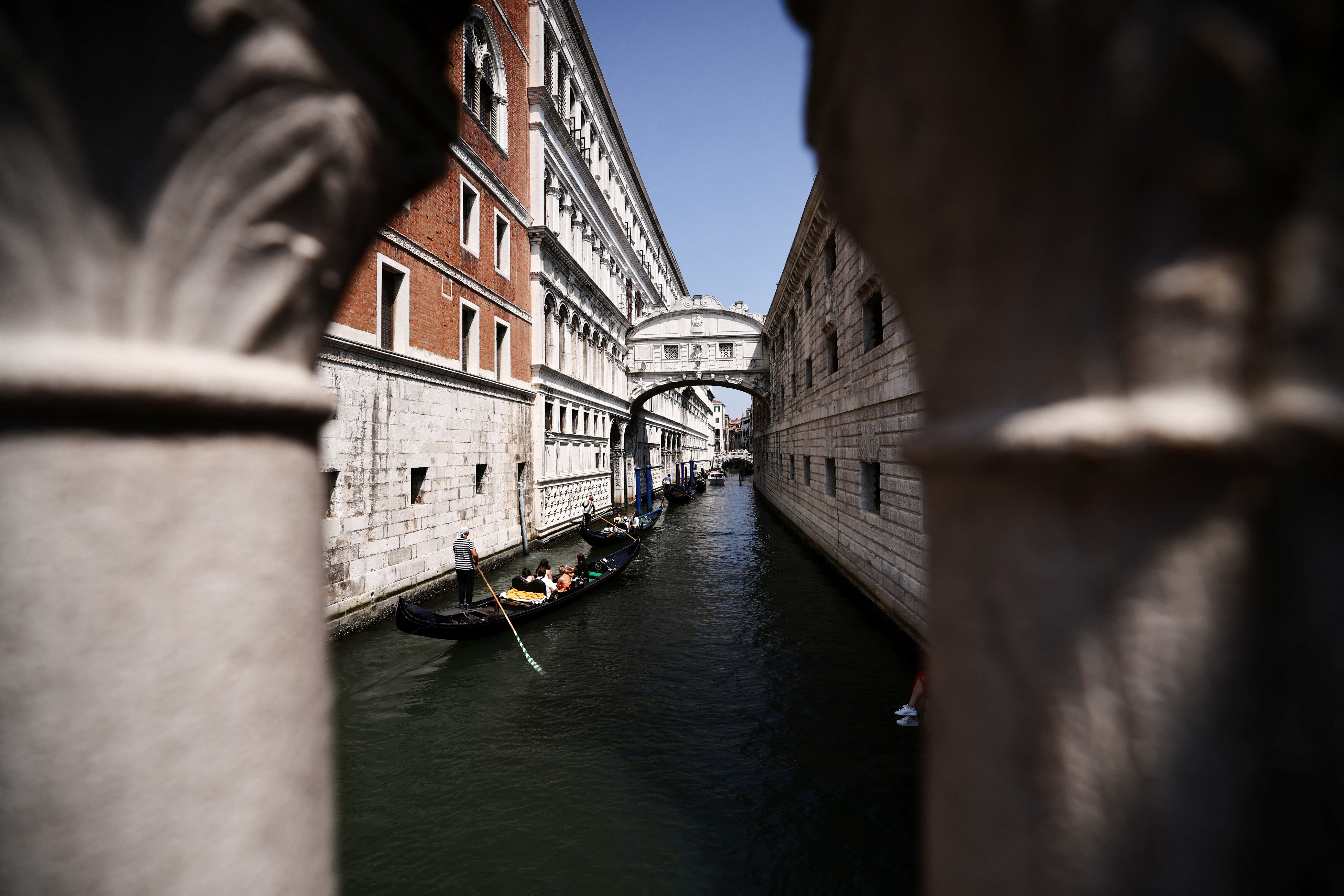 Venice ahead of the expected wedding of Amazon founder Jeff Bezos and Lauren Sanchez