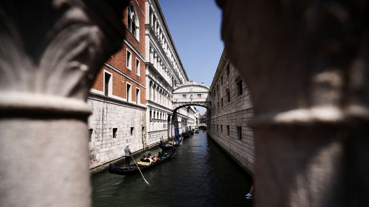 Venice ahead of the expected wedding of Amazon founder Jeff Bezos and Lauren Sanchez