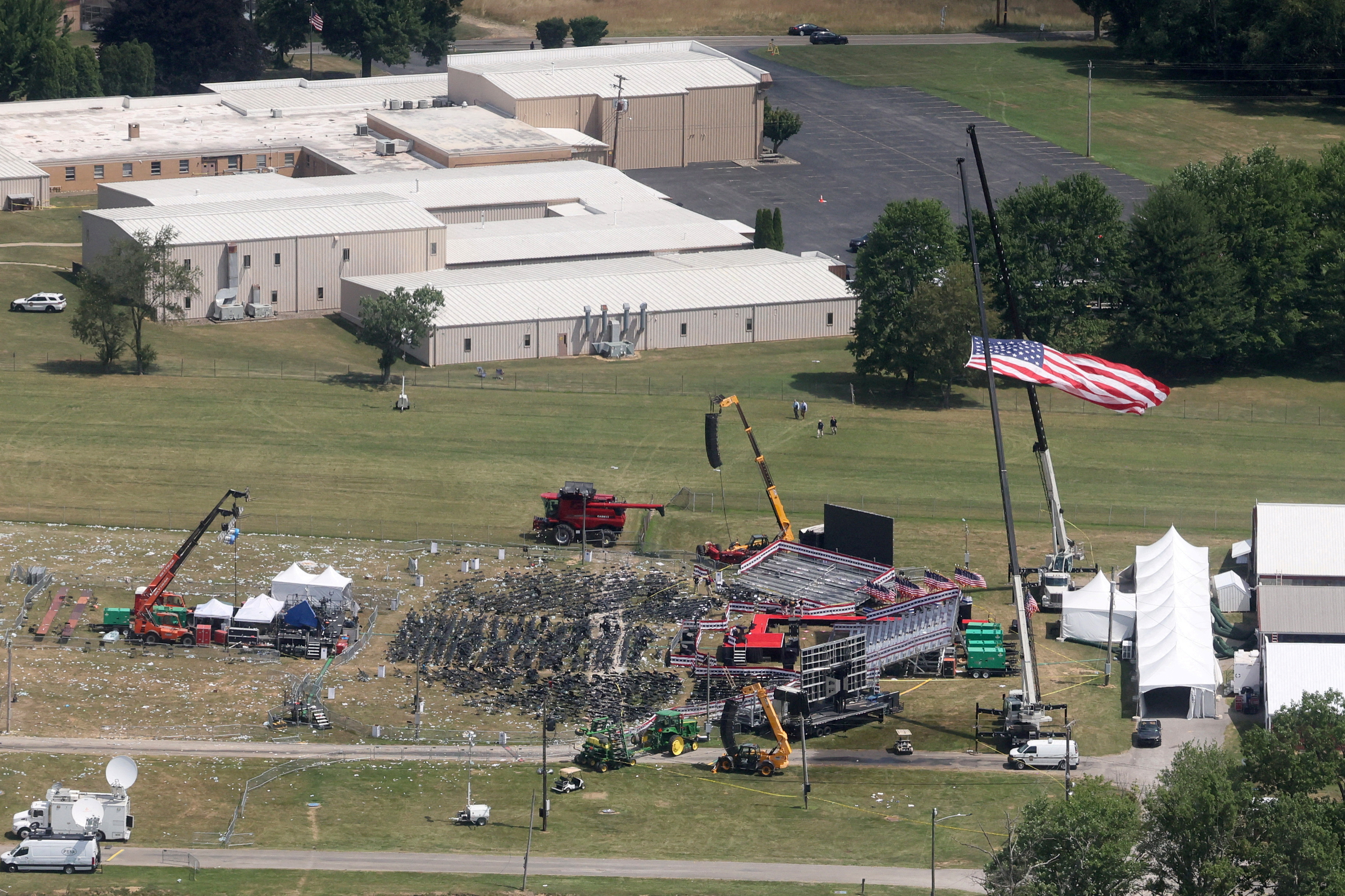 Investigation begins after gunfire during a campaign rally by Trump in Butler, Pennsylvania