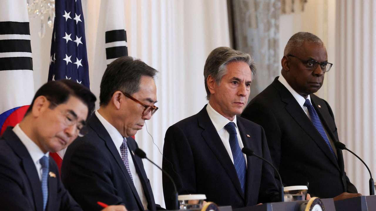 U.S.-South Korea foreign and defense ministerial 2+2 meeting in Washington