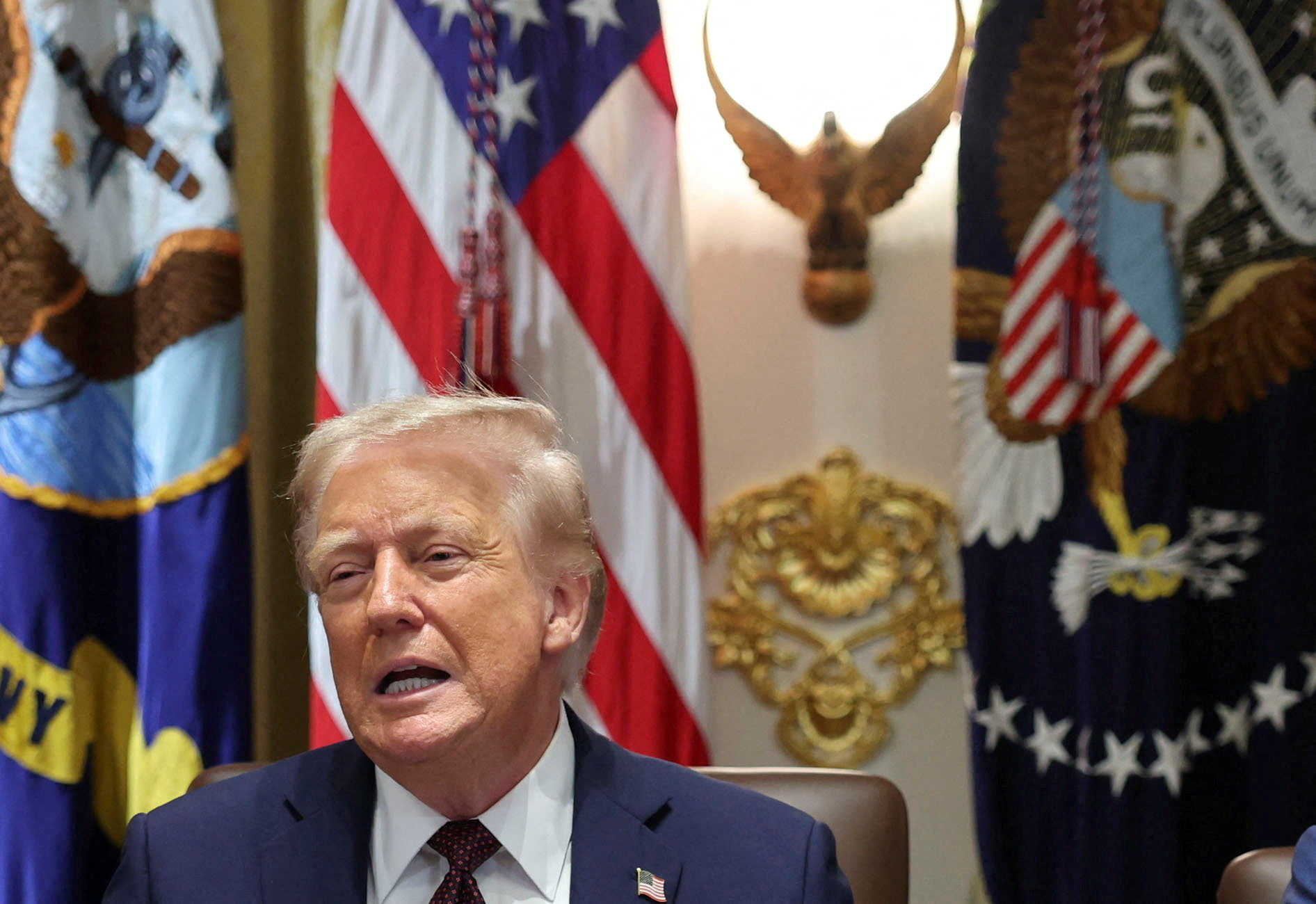 U.S. President Trump holds a cabinet meeting at the White House in Washington