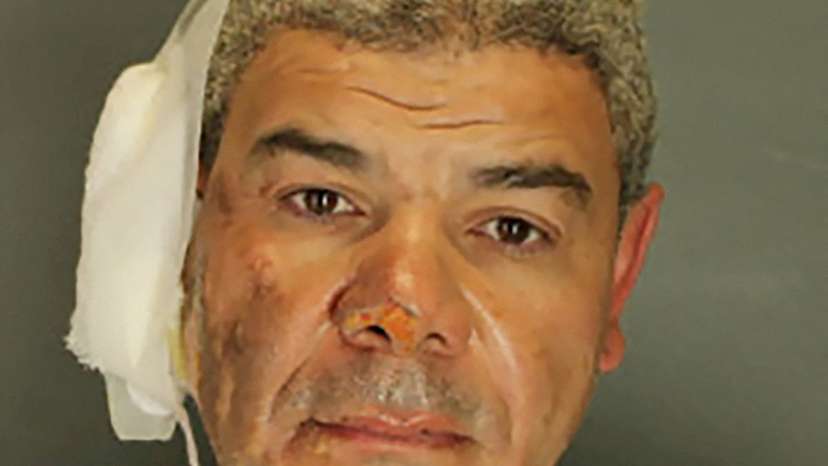 Boulder attack suspect Mohamed Sabry Soliman poses for a jail booking photograph after his arrest