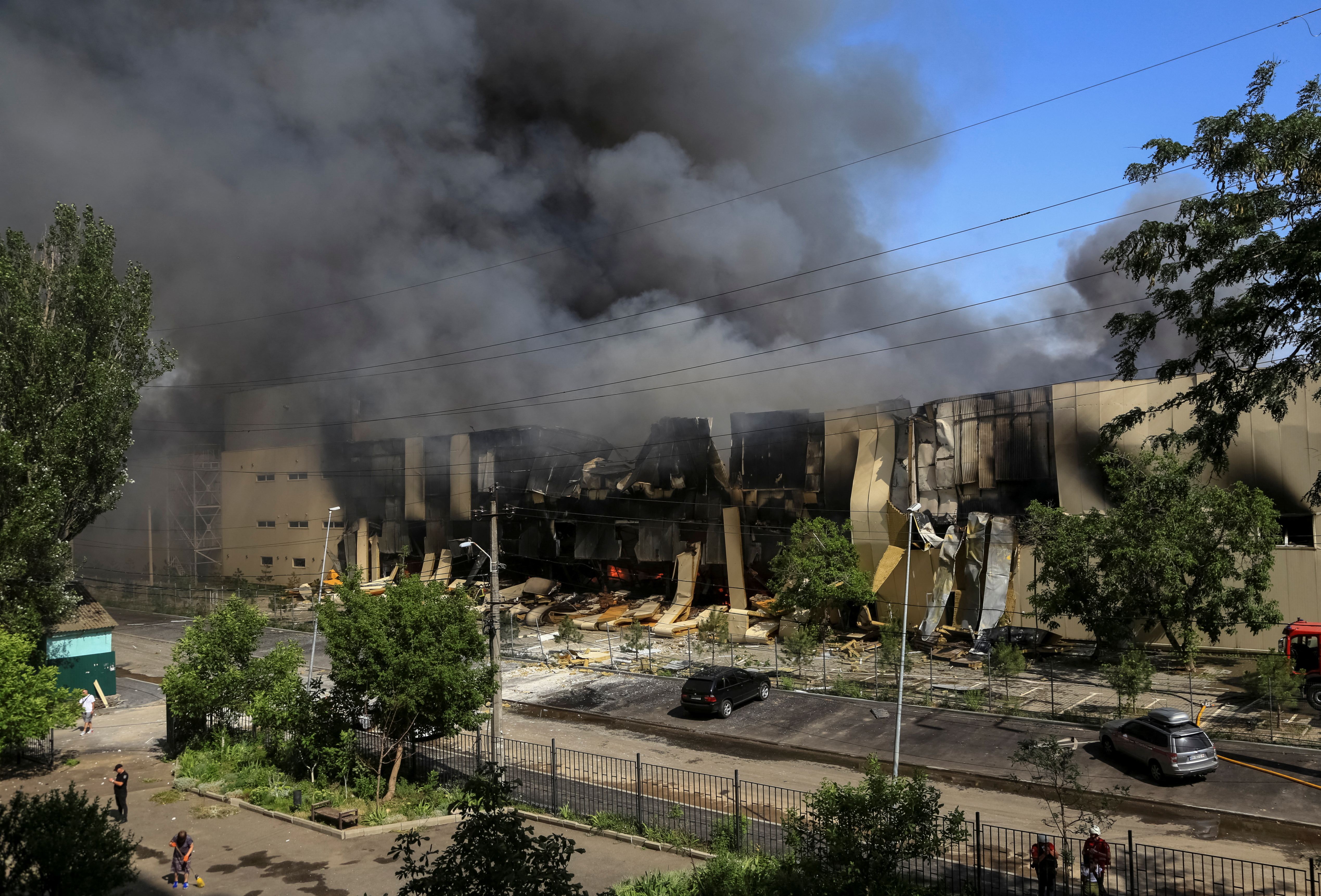 Aftermath of a Russian air attack in Odesa