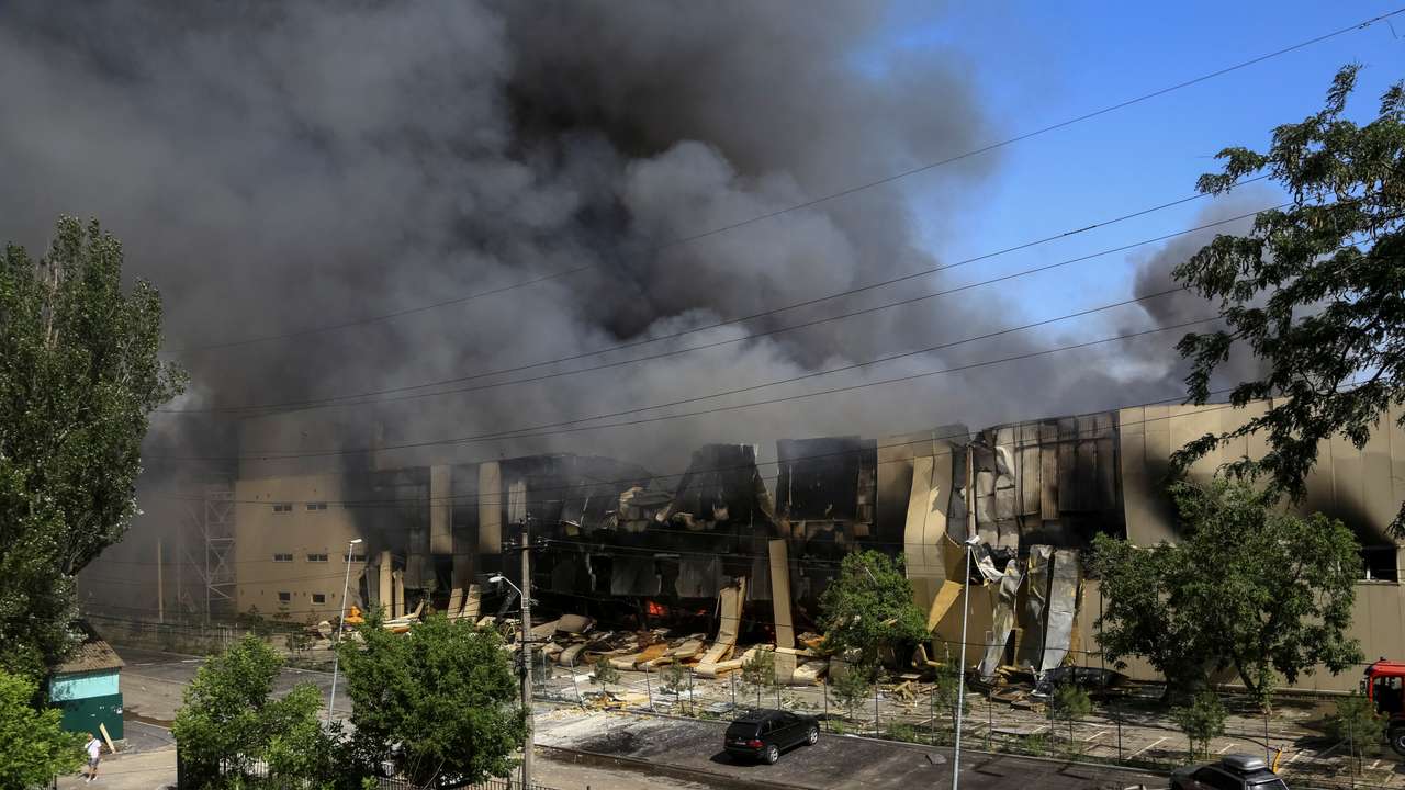 Aftermath of a Russian air attack in Odesa