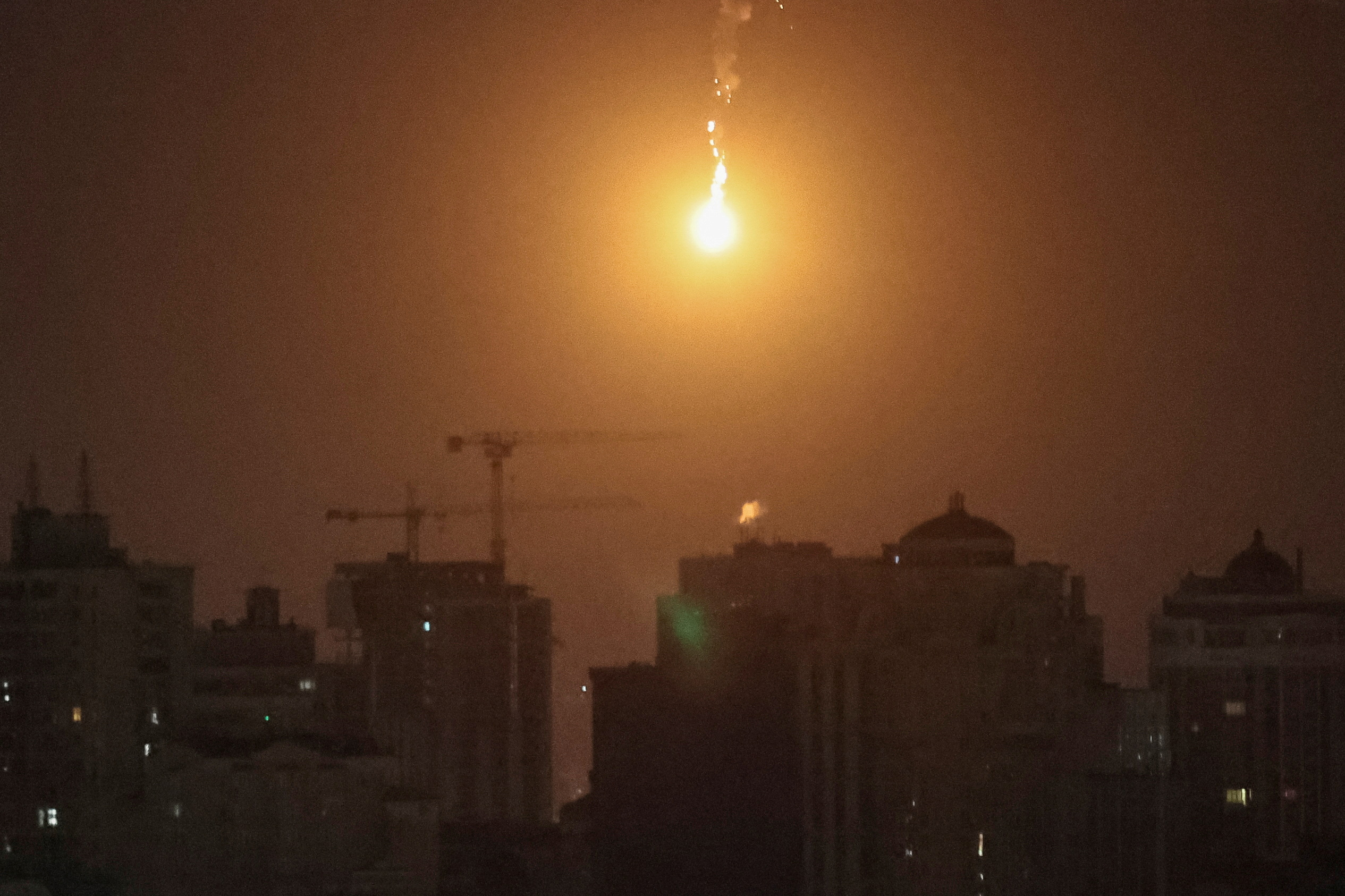 Russian drone strike in Kyiv
