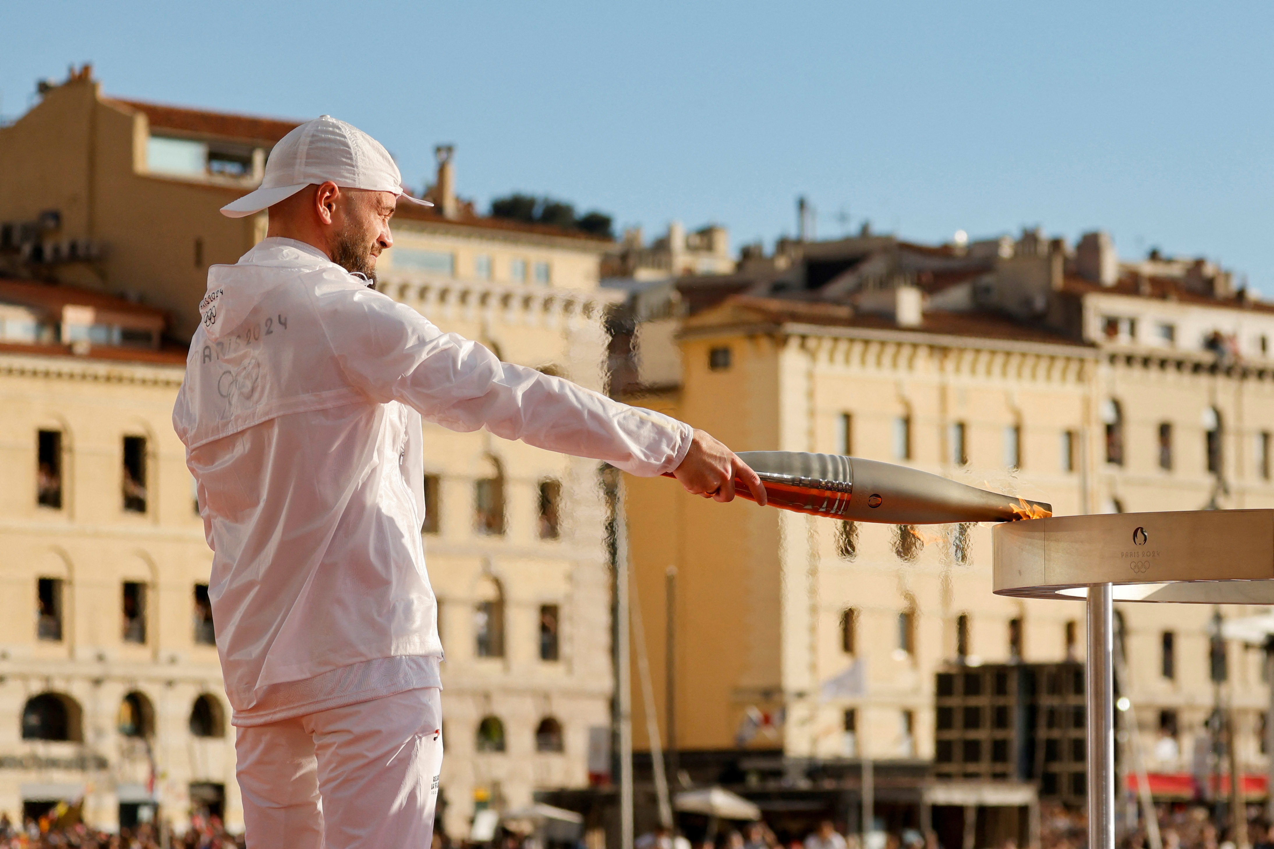Olympics-Flame arrives in Marseille