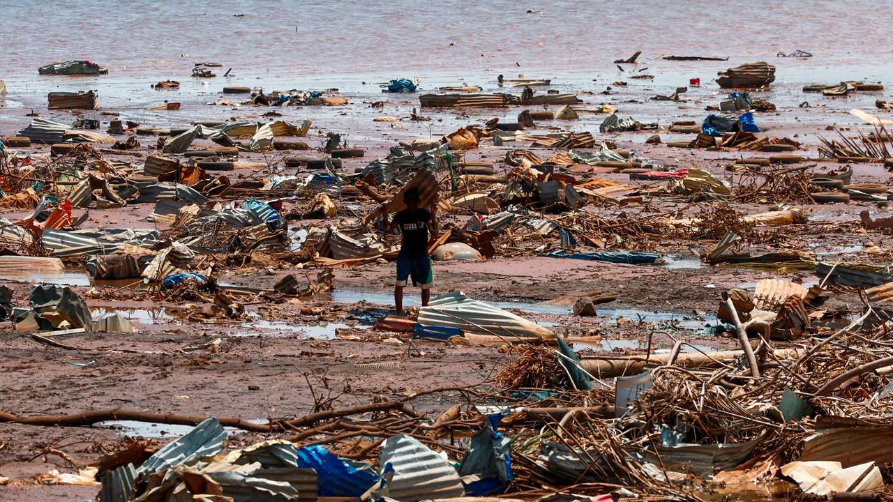 Aftermath of Cyclone Chido in Mayotte