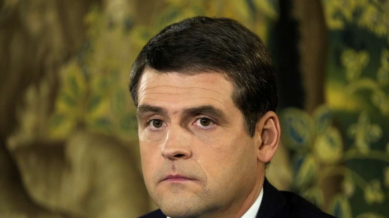 Dawn of Nemunas Party leader Zemaitaitis attends press conference in Vilnius