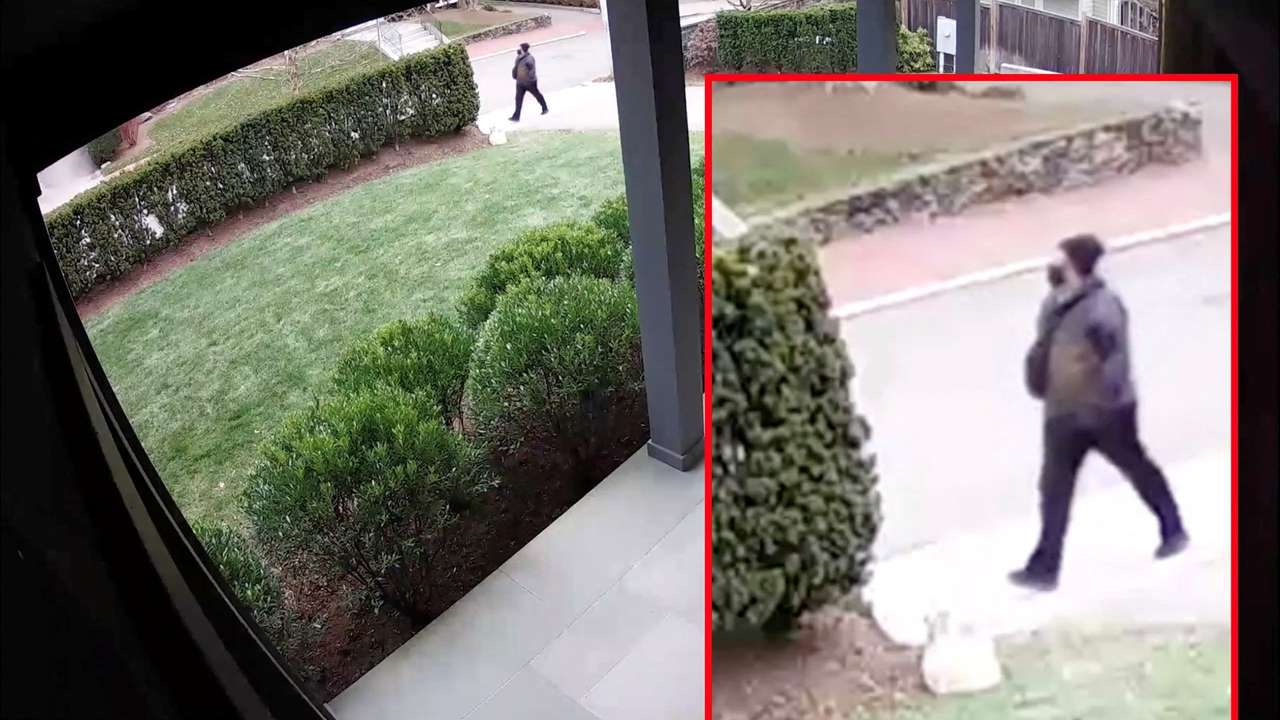A screengrab from a video released by the Providence Police shows the person of interest in connection with the December 13, 2025 shooting at Brown University in Providence