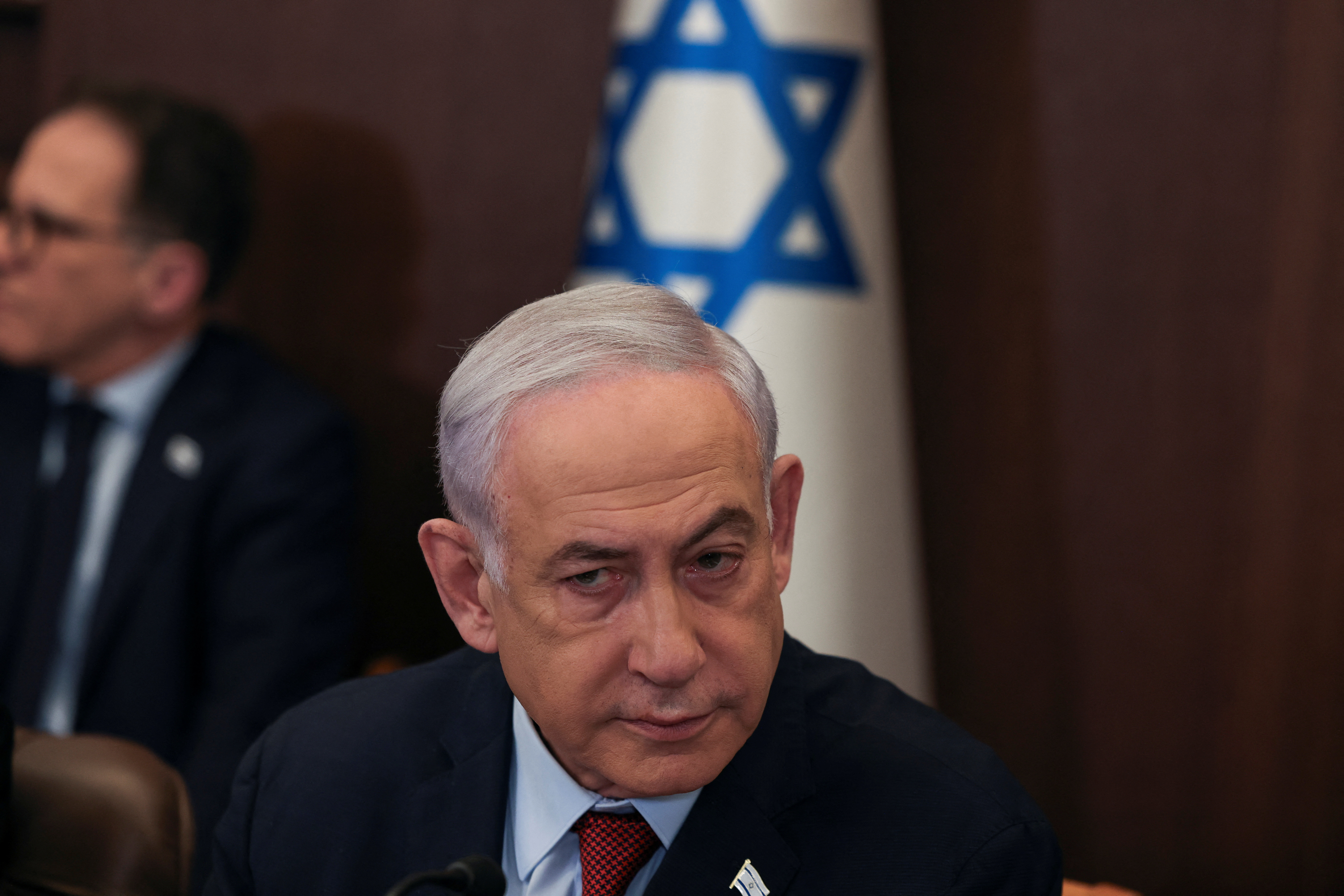 Weekly cabinet meeting at the Prime Minister's office in Jerusalem
