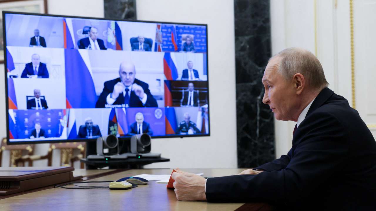 Russian President Putin chairs Security Council meeting in Moscow