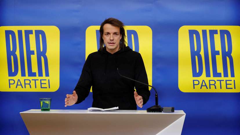 Leader of Austria’s Beer Party Wlazny holds press conference, in Vienna
