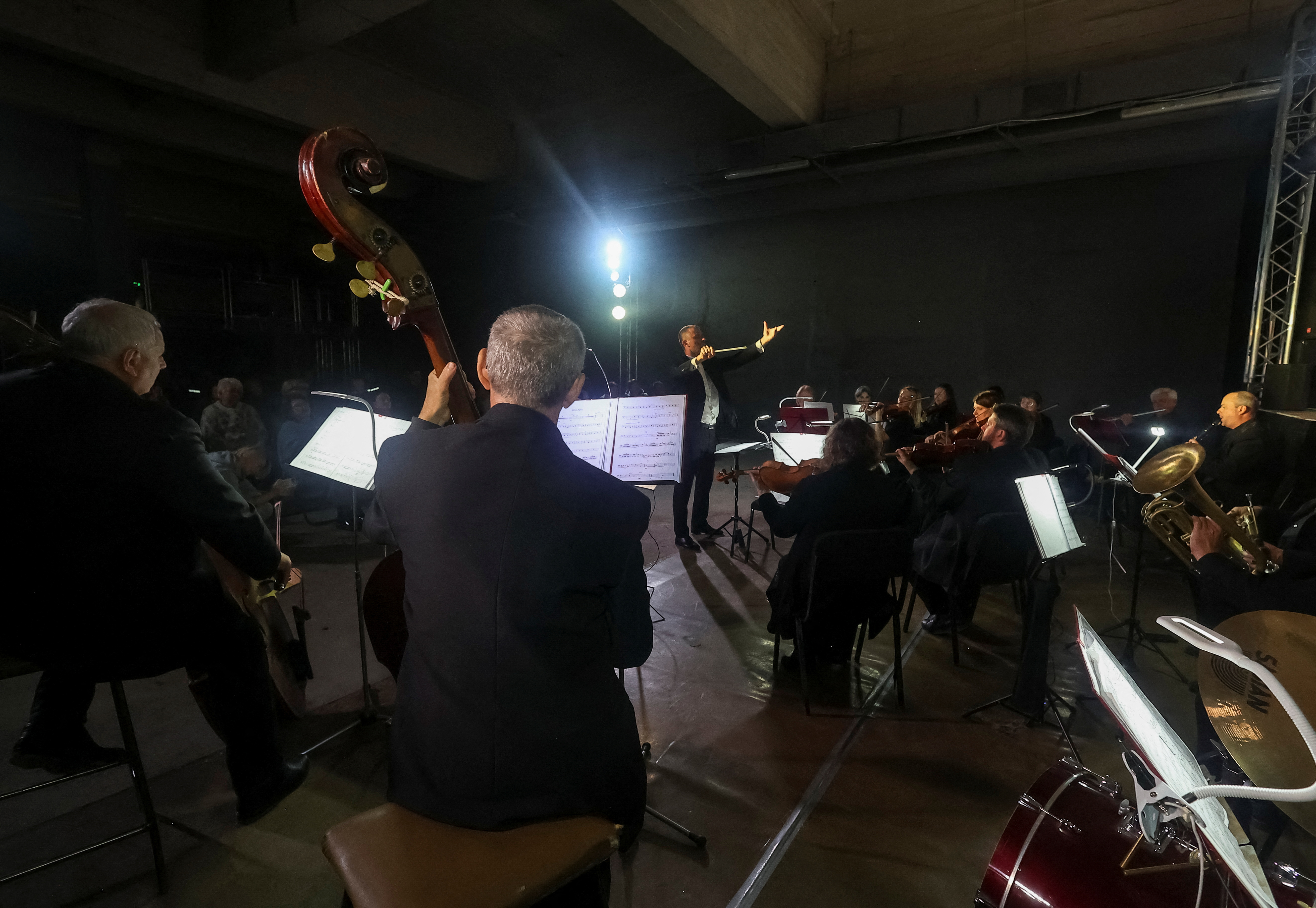 Kharkiv National Opera and Ballet Theatre turns its vast underground area into a concert hall where performances can continue even during air raids in Kharkiv