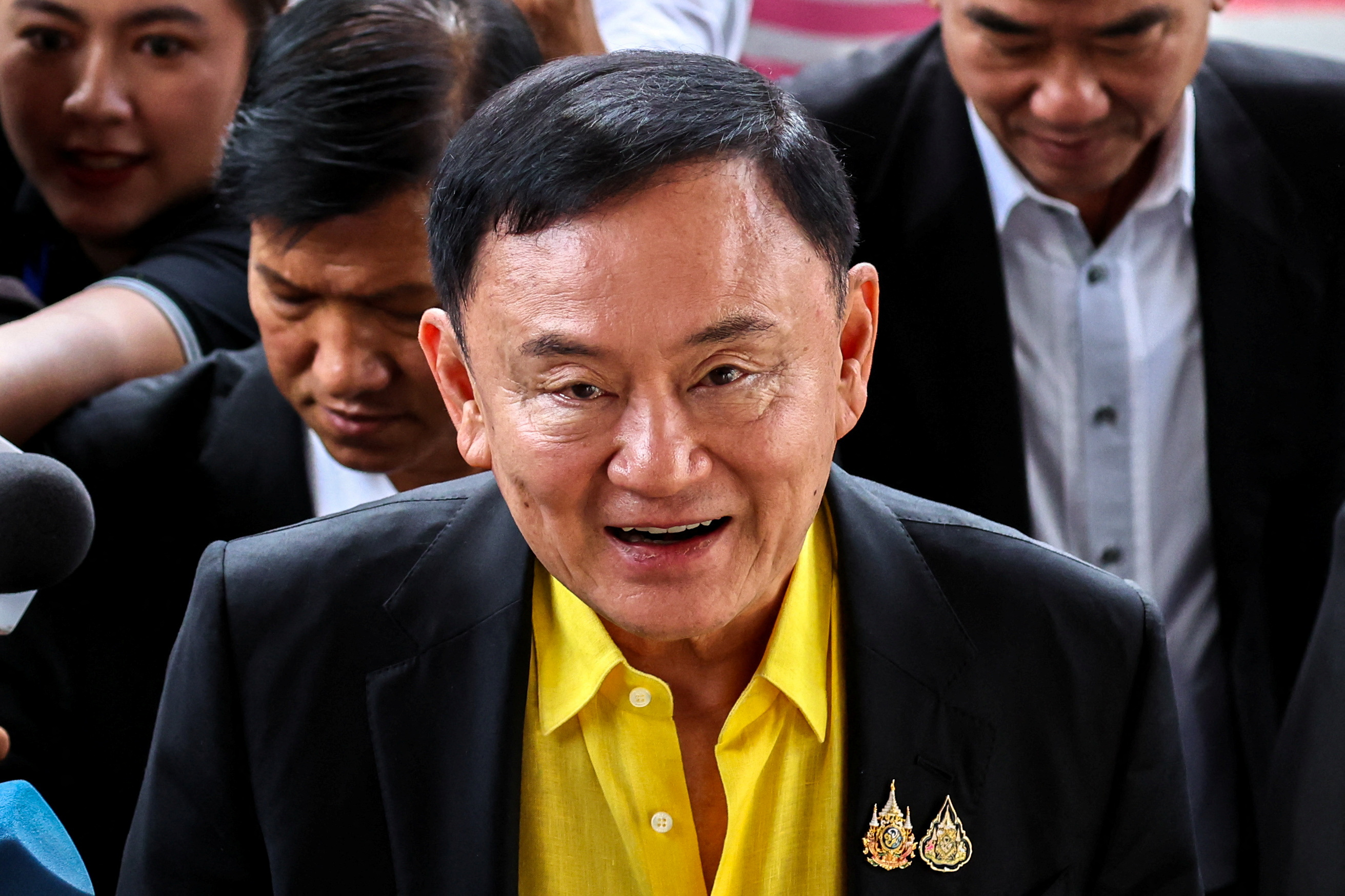 Former Thai PM Thaksin Shinawatra's hearing at the Criminal Court in Bangkok