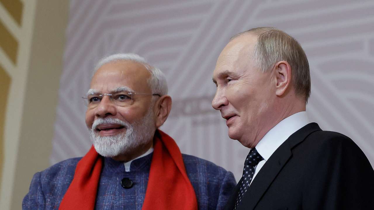 Russian President Vladimir Putin welcomes participants of BRICS Summit in Kazan