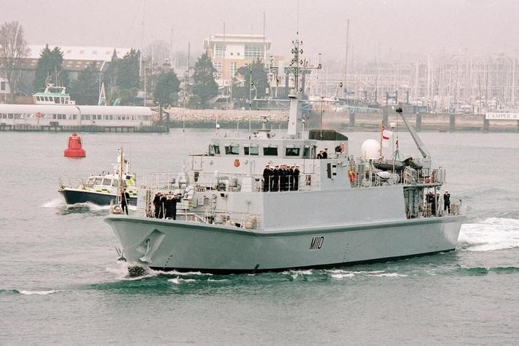 UNDATED HO PHOTOGRAPH SHOWS HMS RAMSEY EN-ROUTE TO THE GULF.