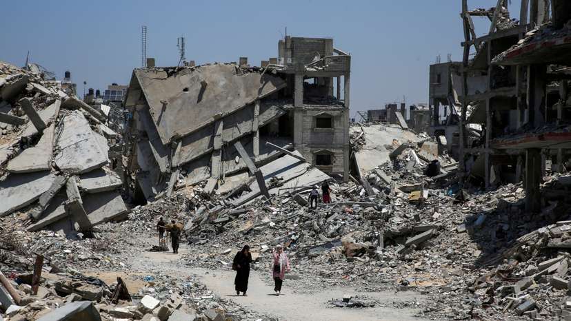 FILE PHOTO: Scenes of destruction amid Israel-Hamas conflict, in Khan Younis in the southern Gaza Strip