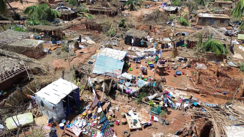 FILE PHOTO: Drone footage reveals trail of destruction left by cyclone Chido in Mozambique