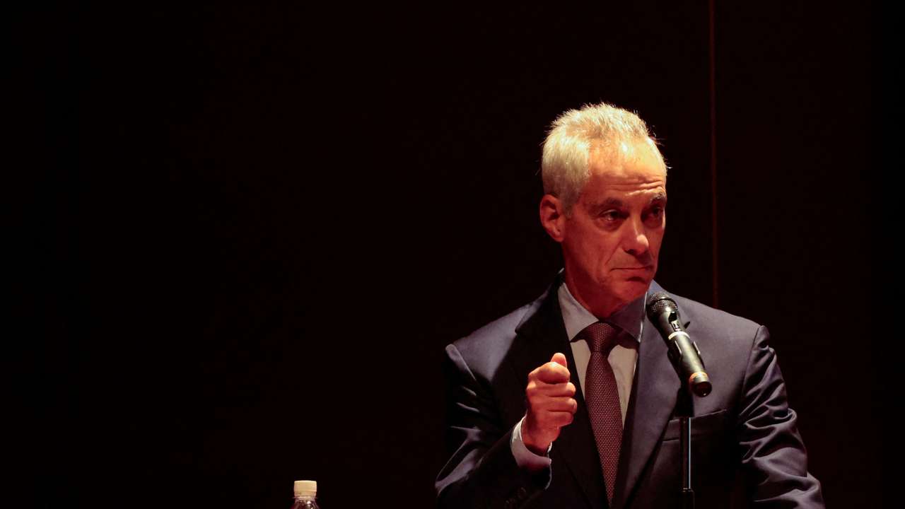 U.S. Ambassador to Japan Rahm Emanuel gives a speech at the National Graduate Institute for Policy Studies in Tokyo