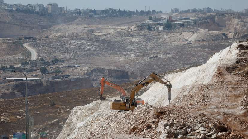 Expansion of Israeli bypass roads connecting Israeli settlers in the Israeli-occupied West Bank with Jerusalem