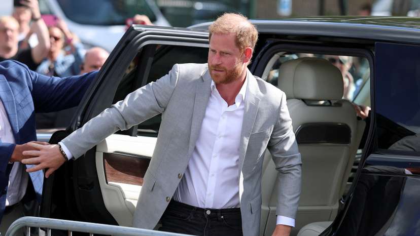 Britain's Prince Harry visits the Community Recording Studio in Nottingham